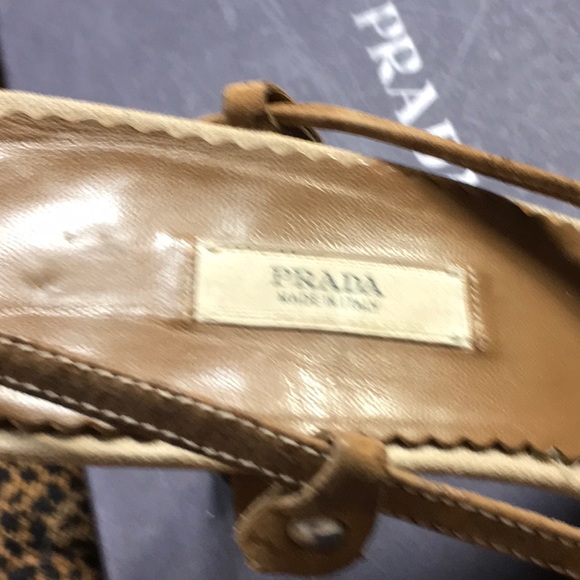 Prada canvas slngback heels - Picture 4 of 8